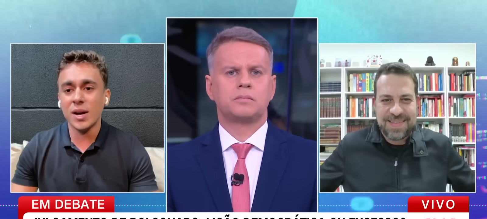 Nikolas Ferreira e Boulos trocam acusações na CNN Brasil; deputado do PL nega ligação com crime organizado - Imagem do artigo