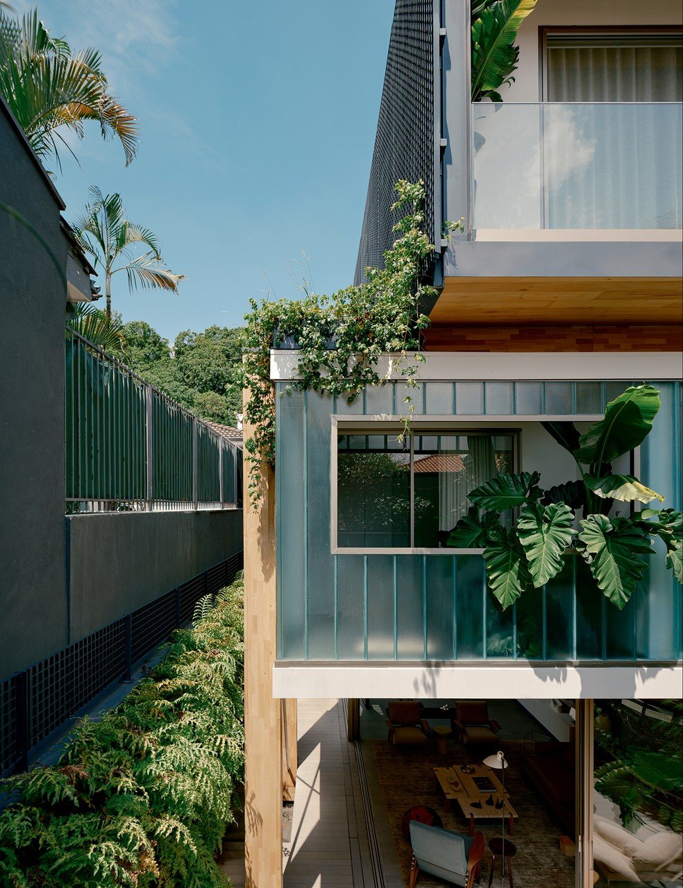 Casa de 285 m² em terreno estreito vira refúgio arquitetônico em São Paulo - Imagem do artigo original
