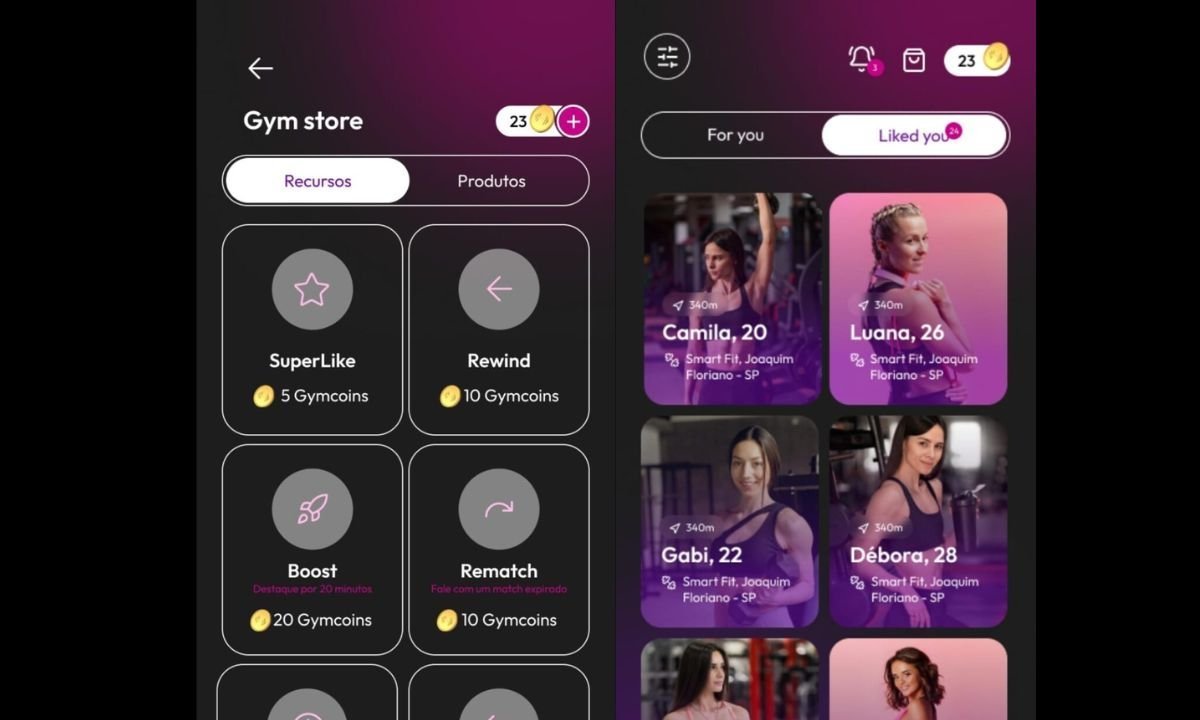 Aplicativo Gymatch une universo fitness e namoro em plataforma gamificada - Imagem do artigo