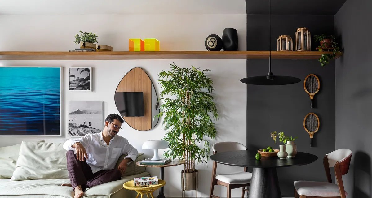 Ex-BBB Mateus Pires mostra reforma de apartamento de 64 m² na Barra da Tijuca - Imagem do artigo