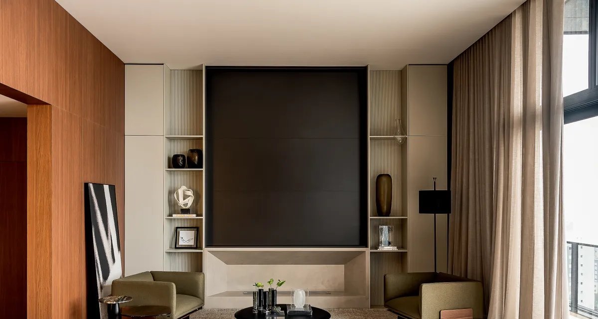 Cobertura de 260 m² em Veranópolis adota tons terrosos para receber amigos e família - Imagem do artigo