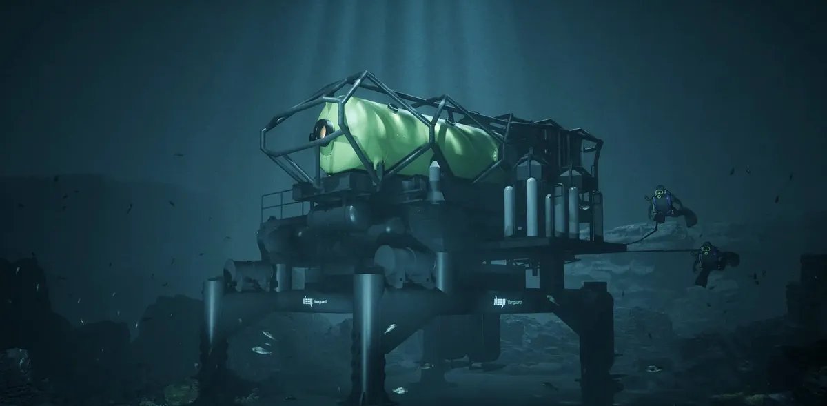 Empresa britânica revela Vanguard, cápsula que permite viver por semanas a 50 metros de profundidade - Imagem do artigo