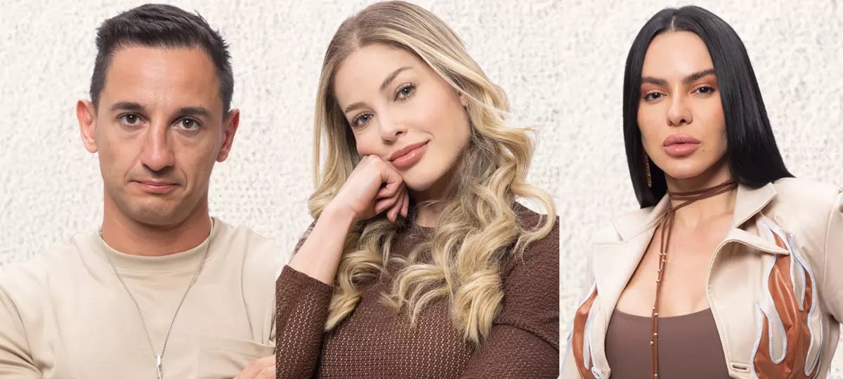 Luiz Mesquita, Saory Cardoso e Tàmires formam a 11ª roça de A Fazenda 17; votação já está aberta - Imagem do artigo