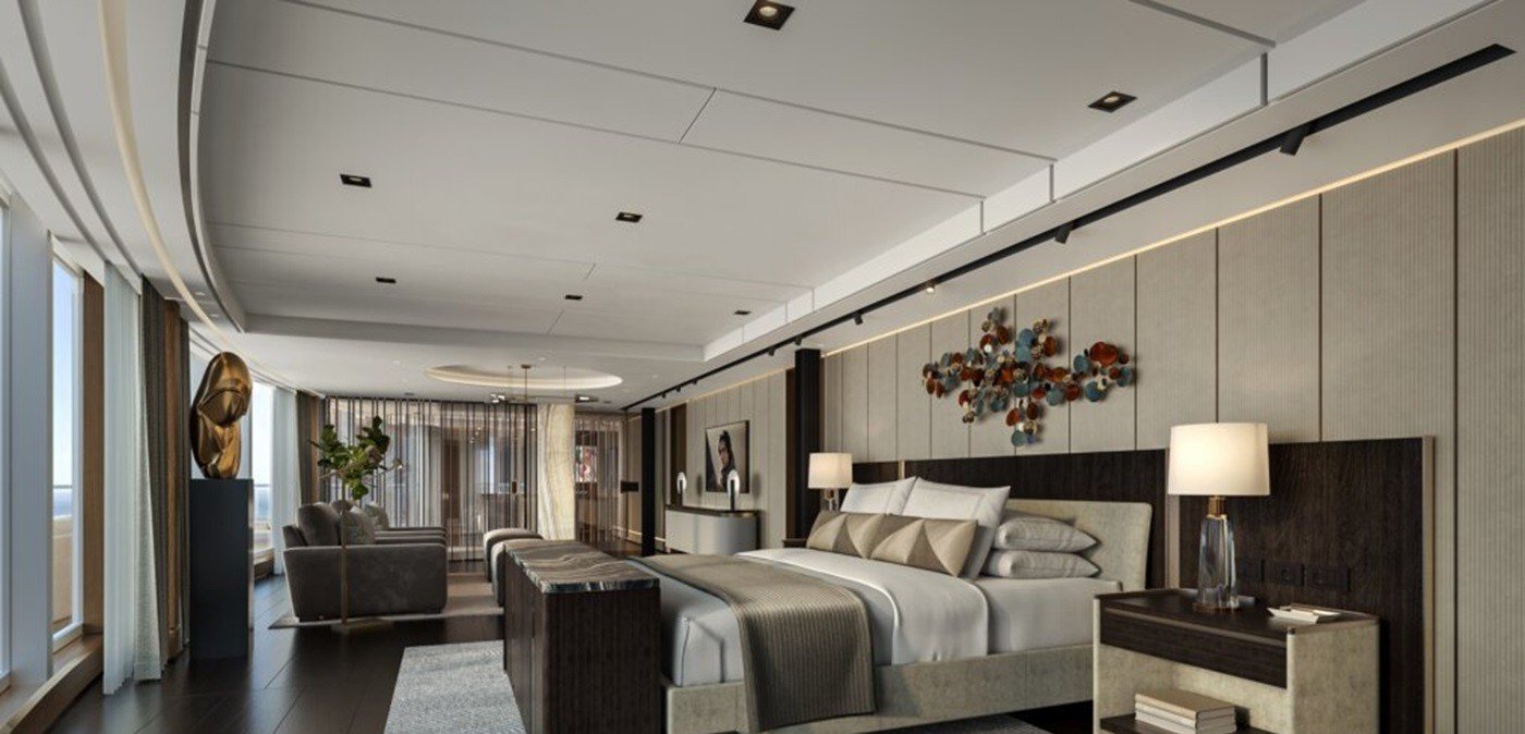 Cruzeiro de luxo revela suíte de 413 m² com colchão de R$ 1 milhão para viagem na América do Sul - Imagem do artigo